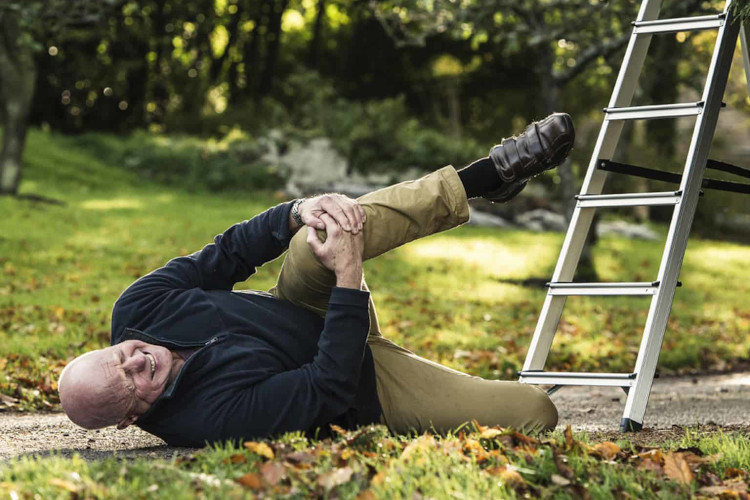 
During gutter maintenance, a person unfortunately falls off a ladder in ulladulla.